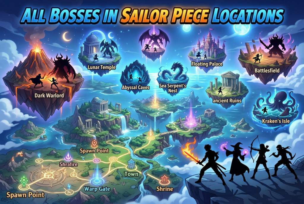 Current image: All Bosses in Sailor Piece: Locations