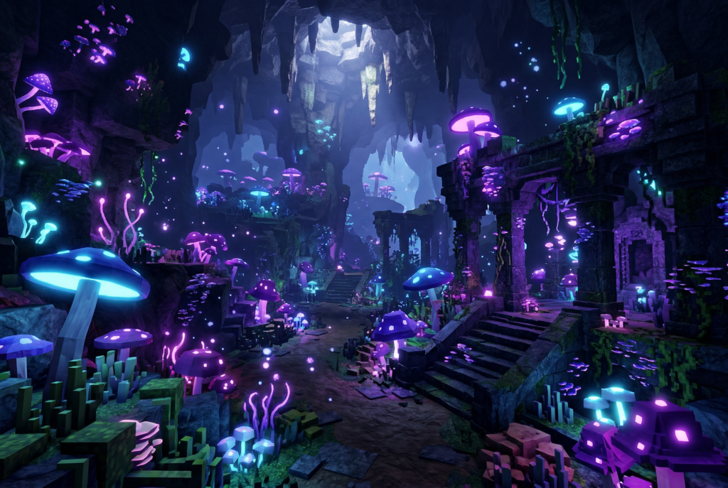 Current image: Roblox Abyss: Mushroom Ruins Update Guide