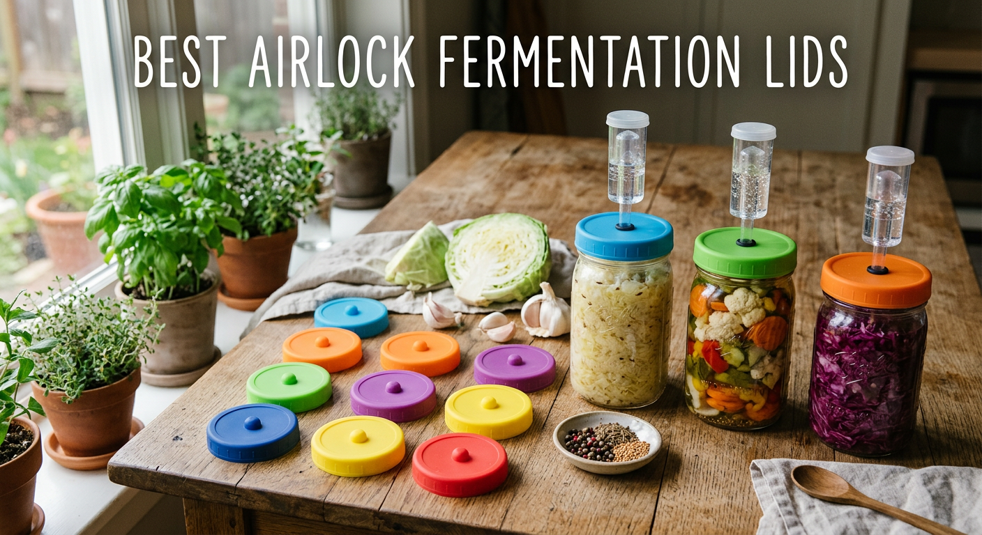 Best Airlock Fermentation Lids for Mason Jars