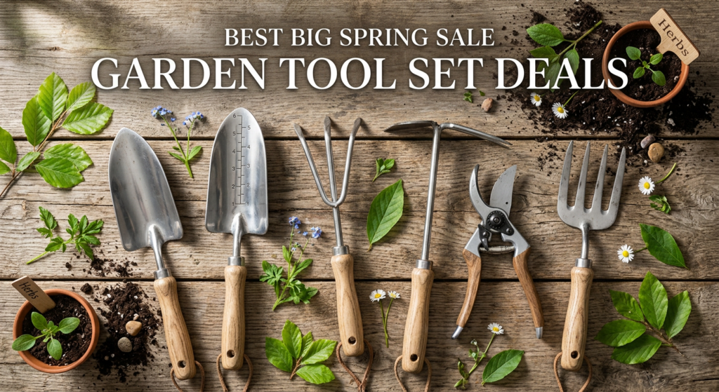 Current image: Best Big Spring Sale Garden Tool Set Deals on Amazon