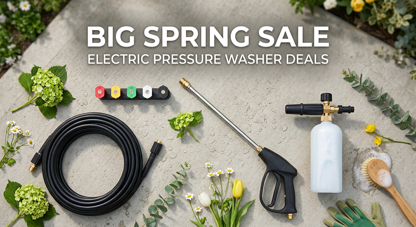 Best Big Spring Sale Electric Pressure Washer Deals on Amazon