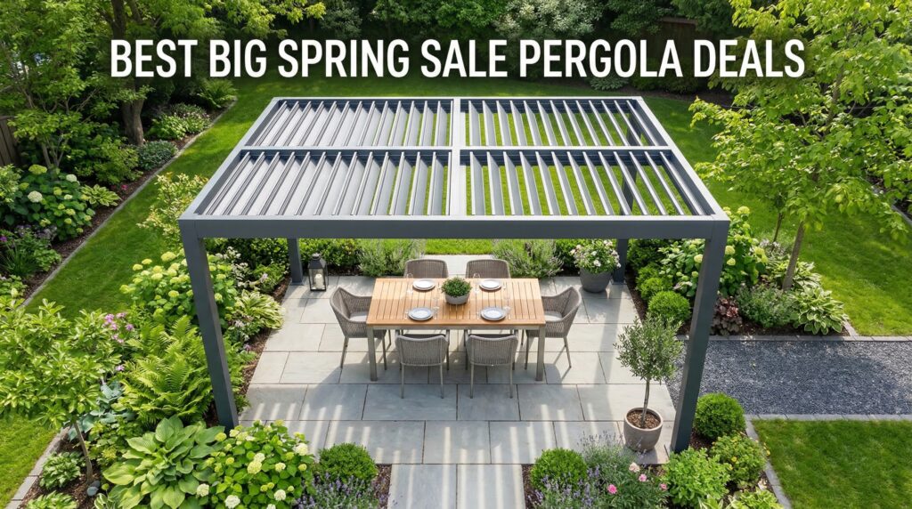 Current image: Best Big Spring Sale Pergola Deals on Amazon