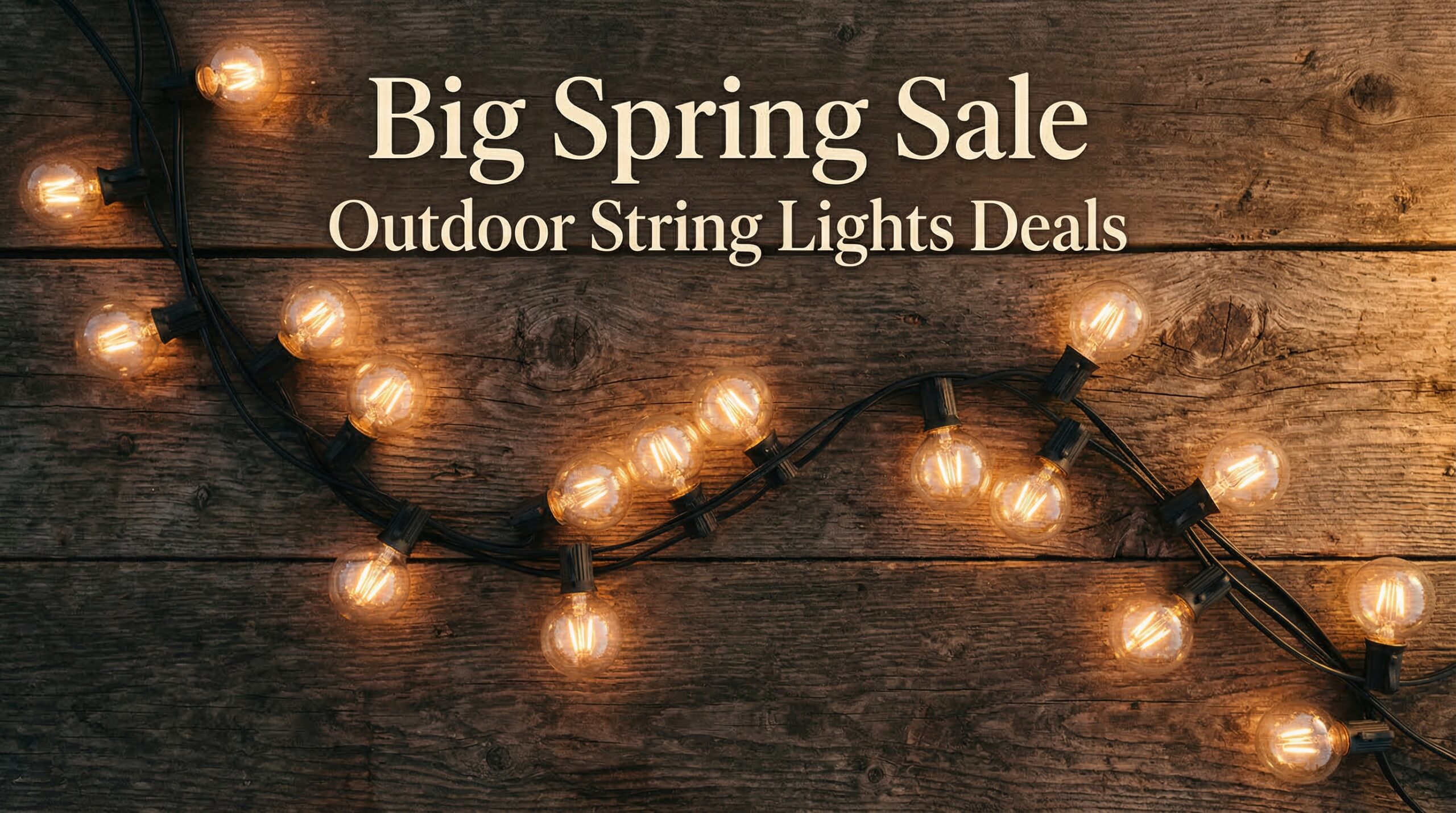 Best Big Spring Sale Outdoor String Lights Deals on Amazon