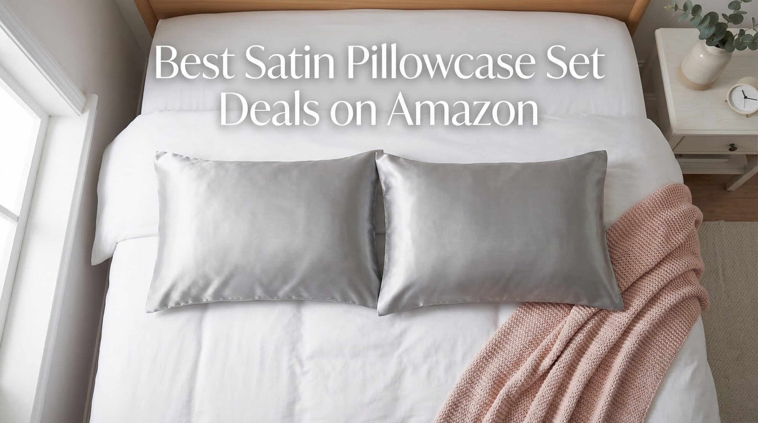 Best Big Spring Sale Satin Pillowcase Set Deals on Amazon