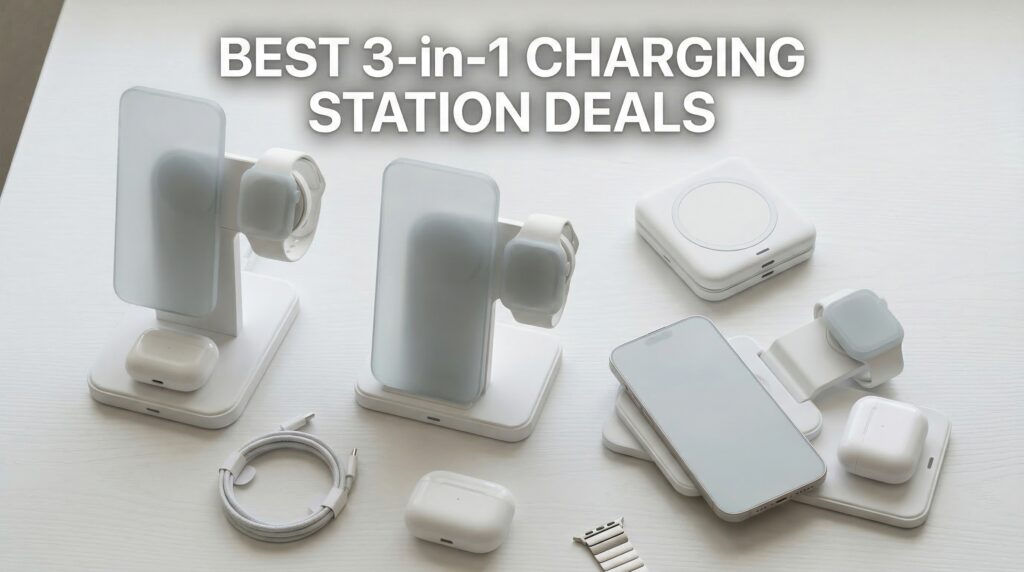 Current image: Best Big Spring Sale 3-in-1 Charging Station Deals on Amazon