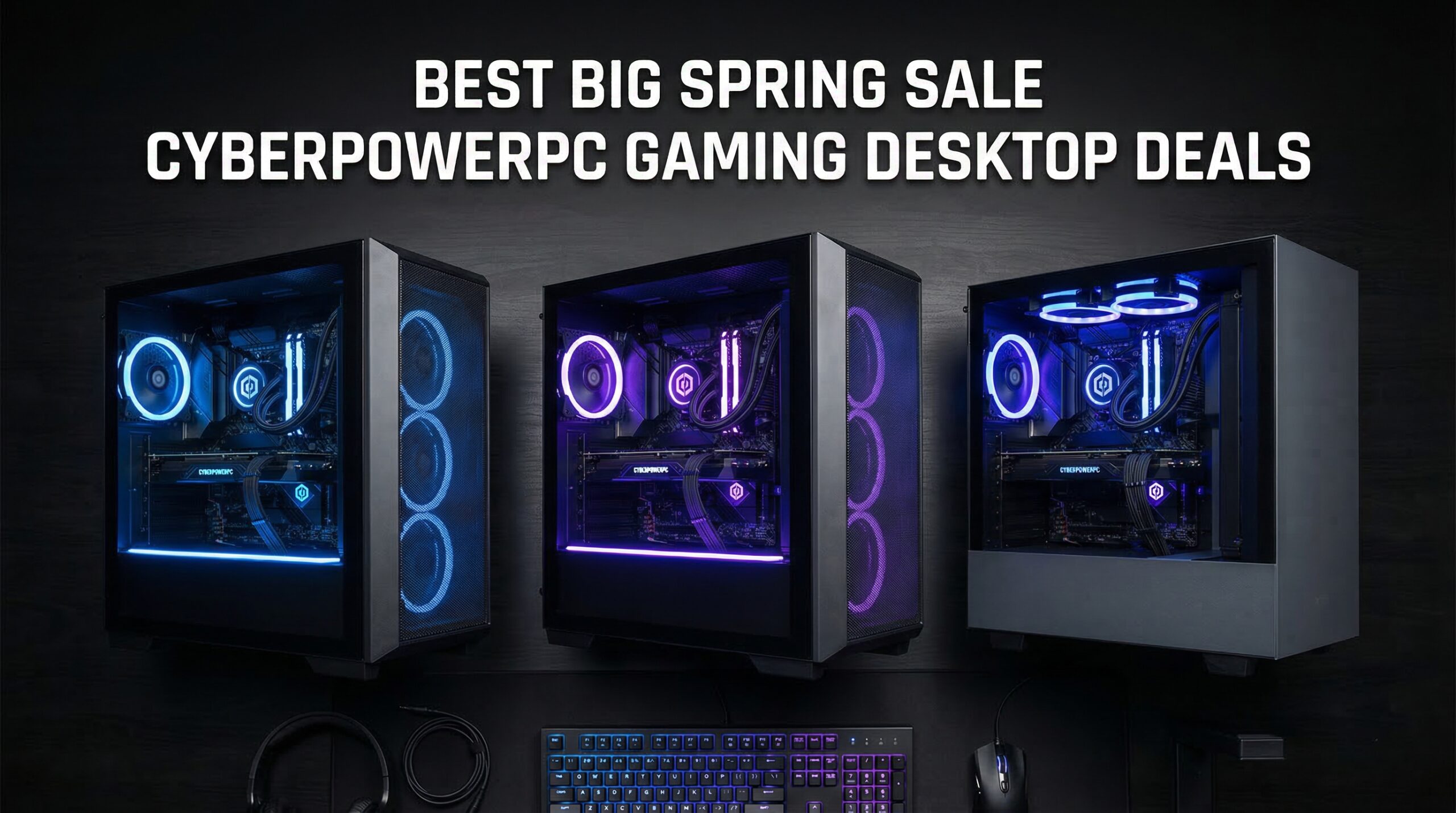 Best Big Spring Sale CyberPowerPC Gaming Desktop Deals on Amazon