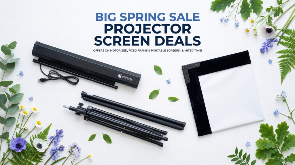 Current image: Best Big Spring Sale Projector Screen Deals on Amazon