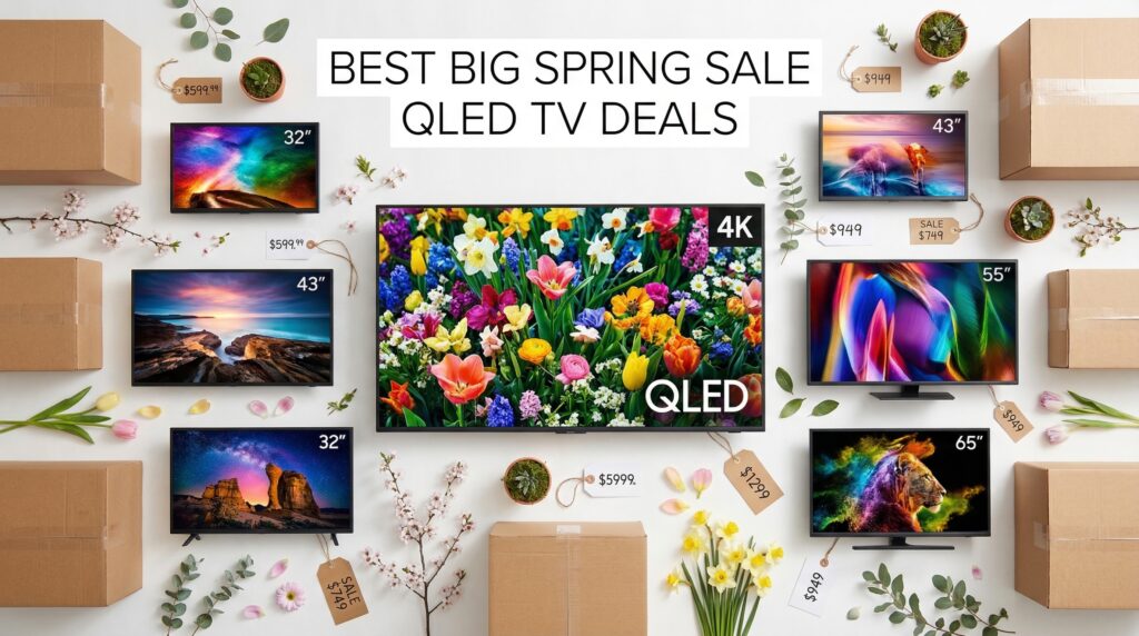 Current image: Best Big Spring Sale QLED TV Deals on Amazon