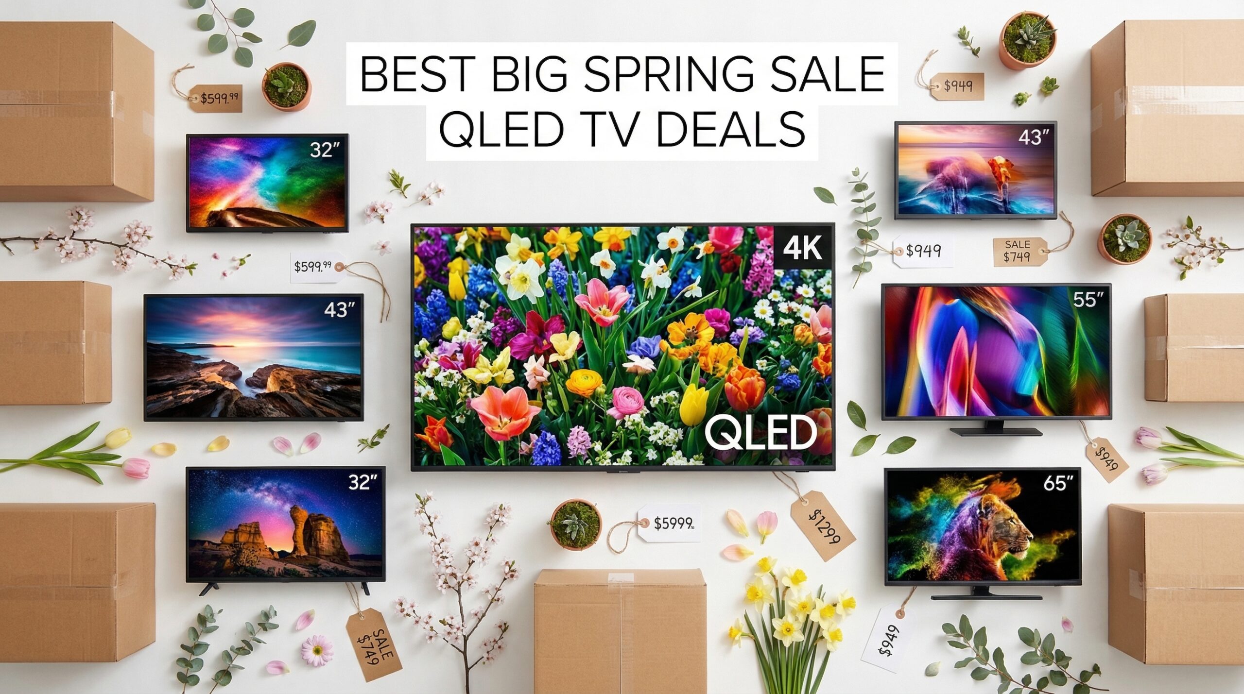 Best Big Spring Sale QLED TV Deals on Amazon