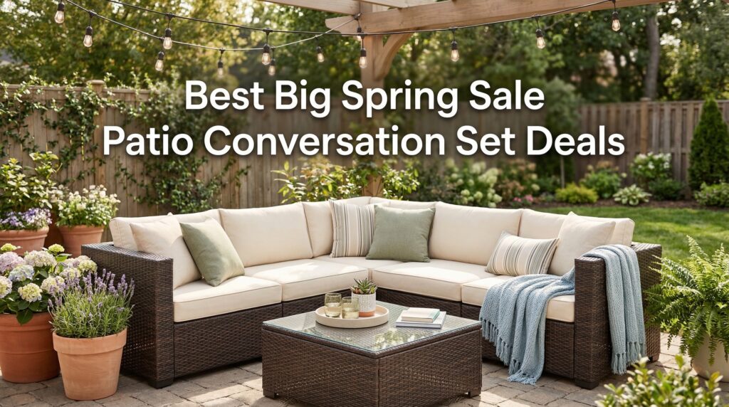 Current image: Best Big Spring Sale Patio Conversation Set Deals on Amazon