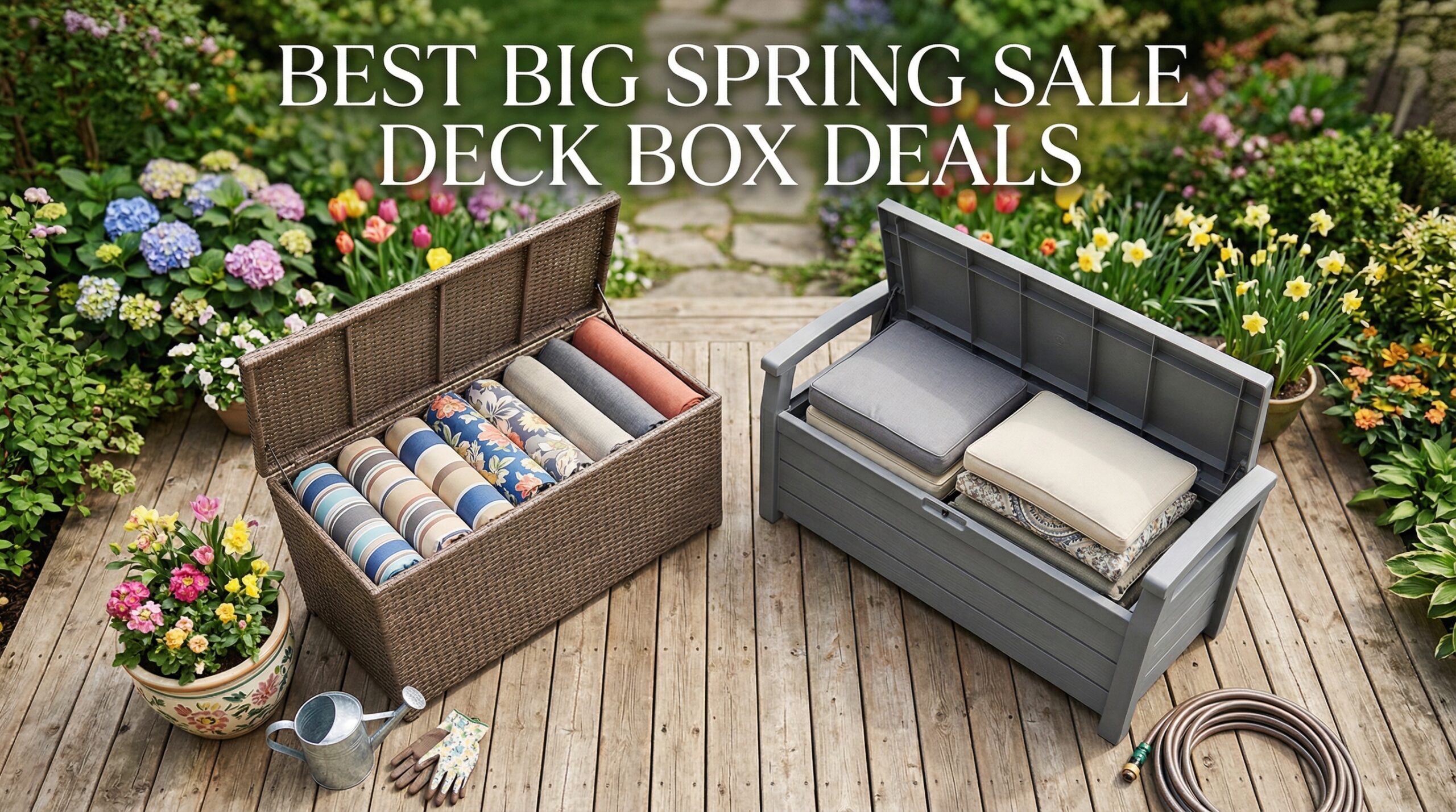 Best Big Spring Sale Outdoor Storage Deck Box Deals on Amazon
