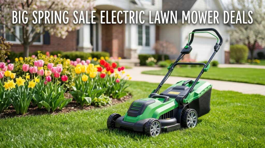 Current image: Best Big Spring Sale Electric Lawn Mower Deals on Amazon