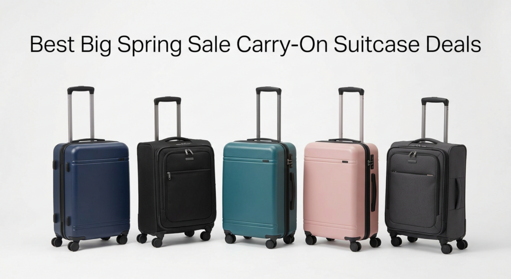 Current image: Best Big Spring Sale Carry-On Suitcase Deals on Amazon