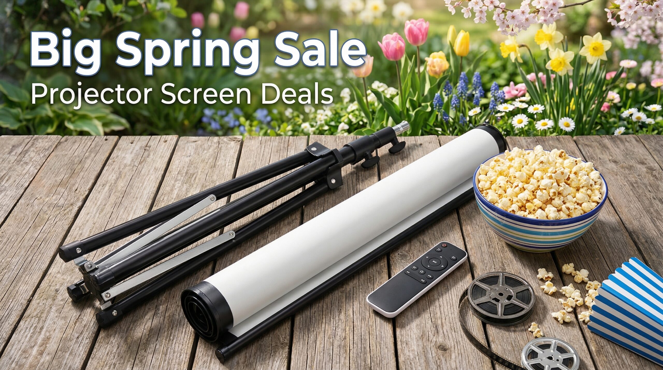 Best Big Spring Sale Projector Screen with Stand Deals on Amazon