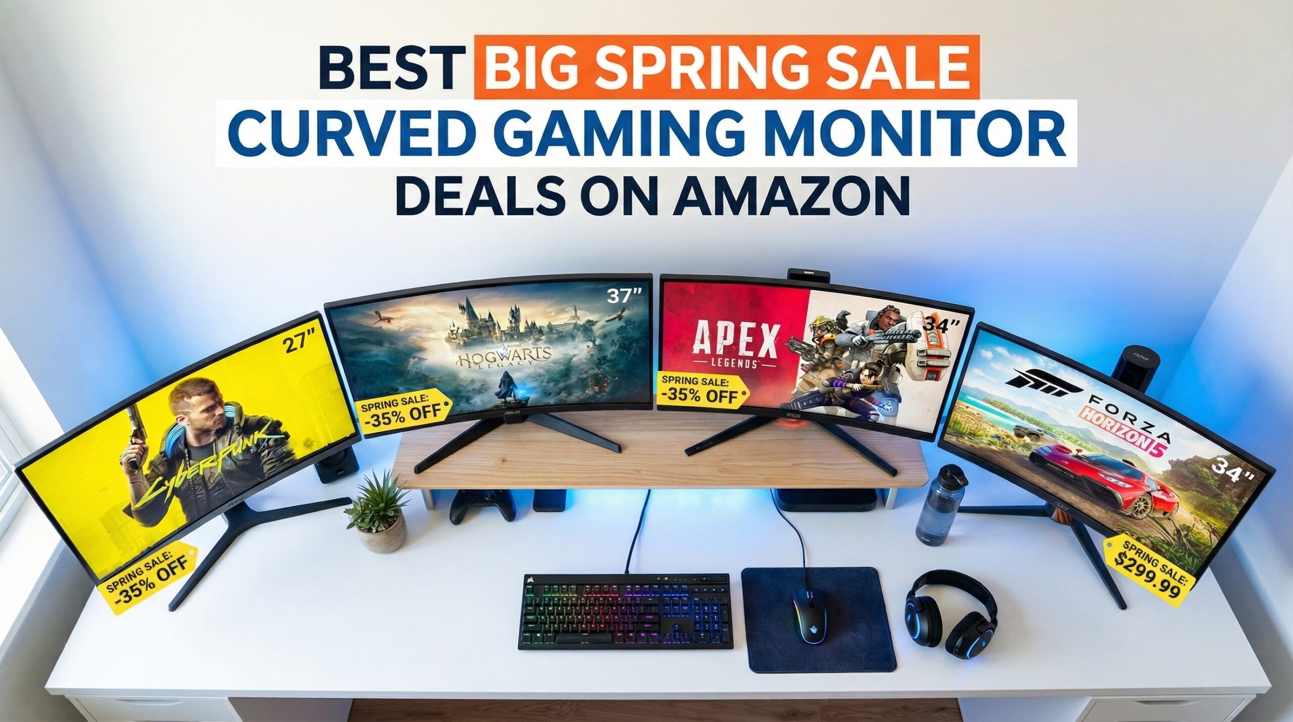 Best Big Spring Sale Curved Gaming Monitor Deals on Amazon