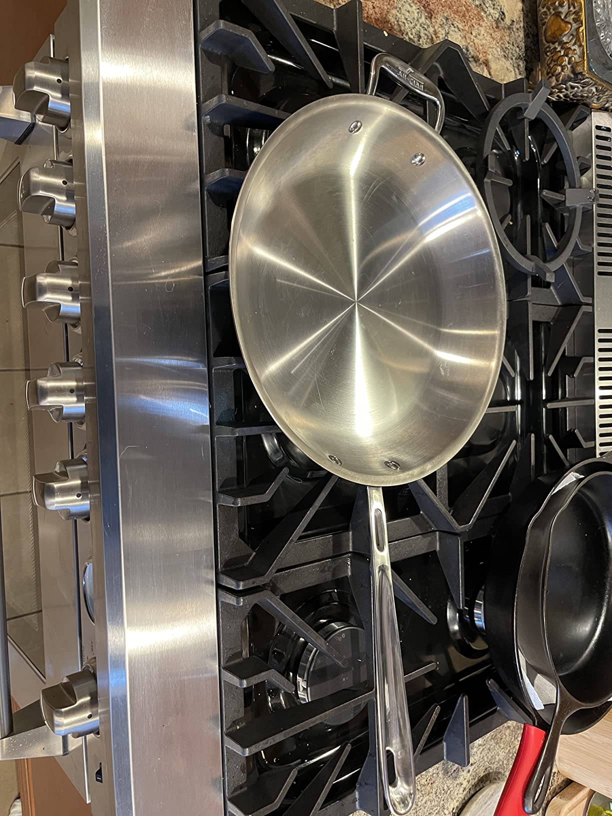 All-Clad Copper Core 5-Ply Stainless Steel Fry Pan 12 Inch Induction Oven Broiler Safe 600F Cookware Silver customer photo 2