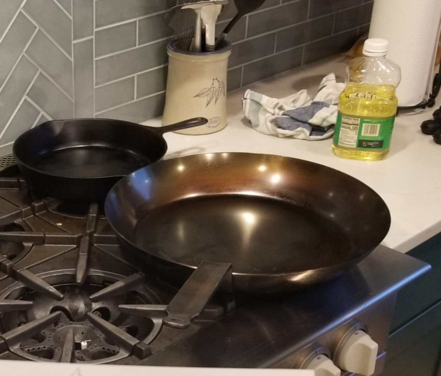 Bourgeat Black Carbon Steel Frying Pan, 8 1/2