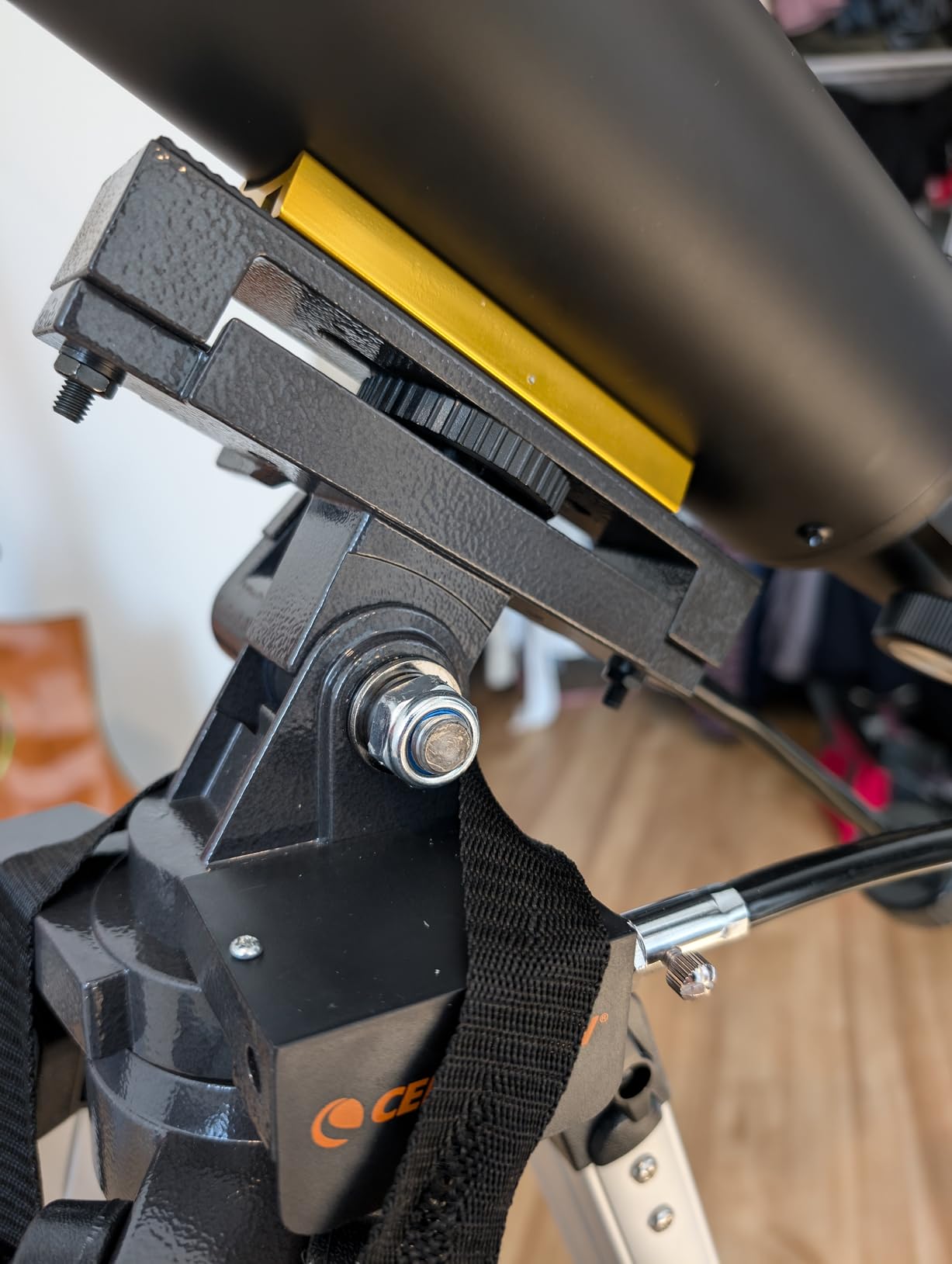 Celestron Heavy Duty Alt-Azimuth Tripod, Sturdy Extendable Aluminum Tripod, Use for Spotting Scope, Binocular, Camera, and Small Telescope, Slow Motion Handles for Smooth Small Adjustments customer photo 1