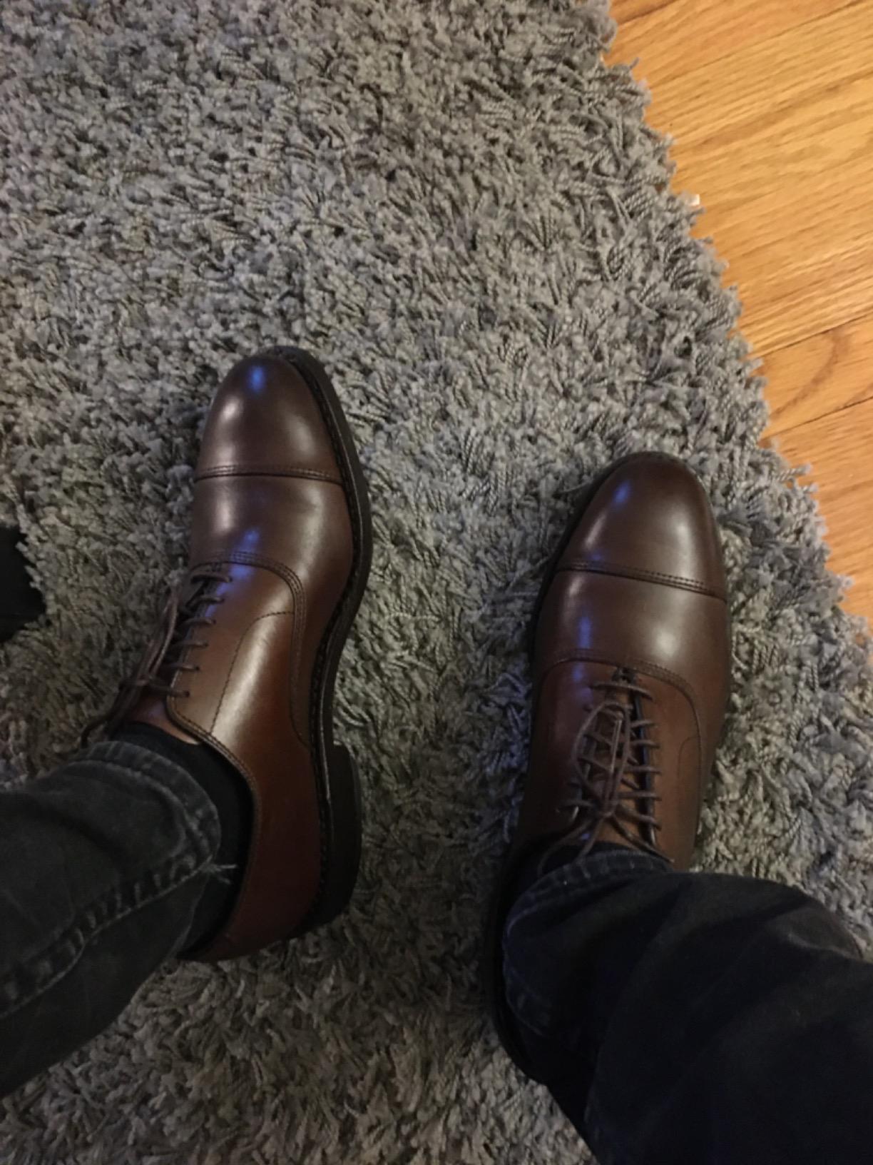 Men's Park Avenue Cap-Toe Oxford Dress Shoe - Black customer photo 2