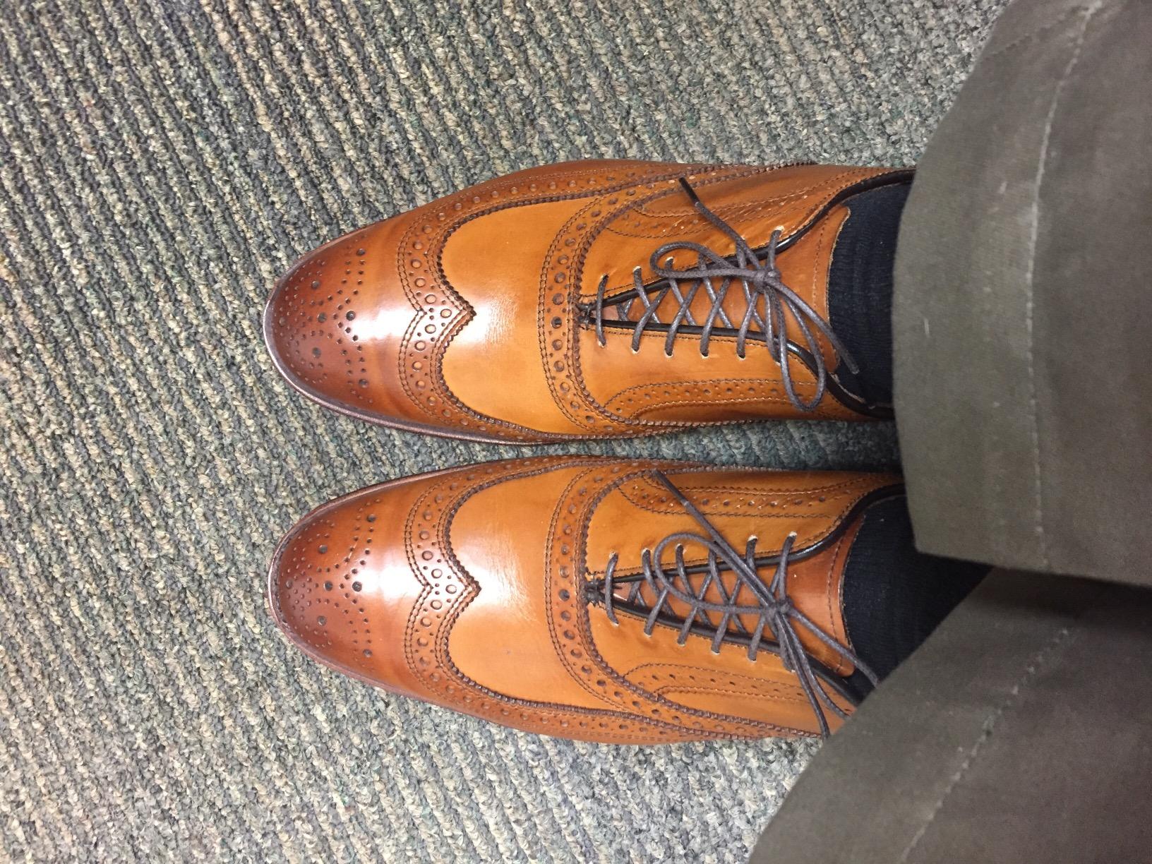 Allen Edmonds Men's McAllister Wing Tip Boot customer photo 1