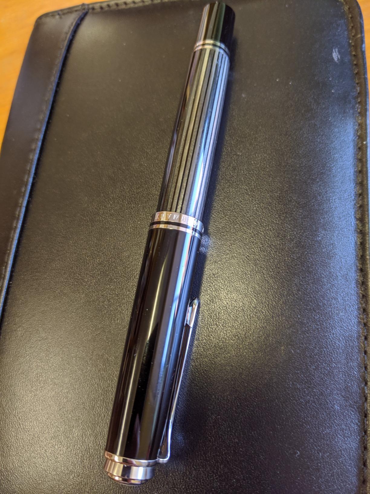 Pelikan Premium M805 Fountain Pen, Black/Blue customer photo 1