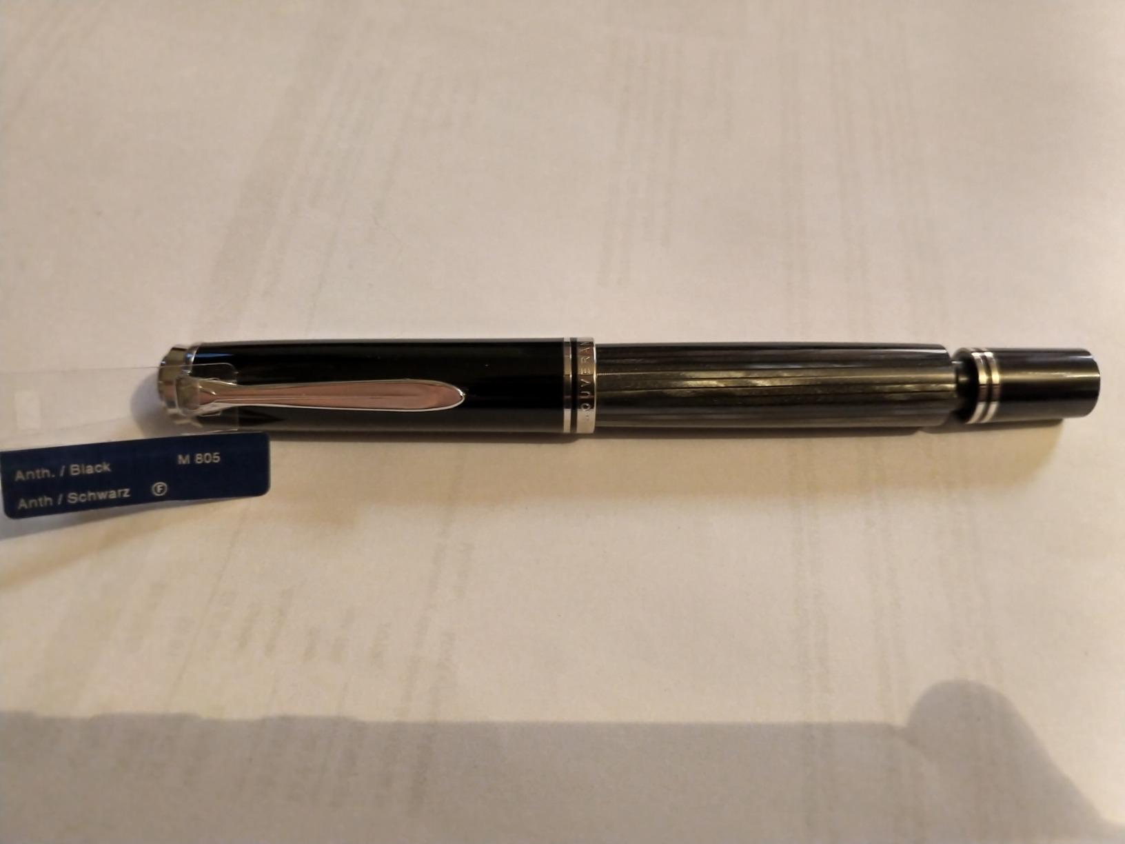 Pelikan Premium M805 Fountain Pen, Black/Blue customer photo 2
