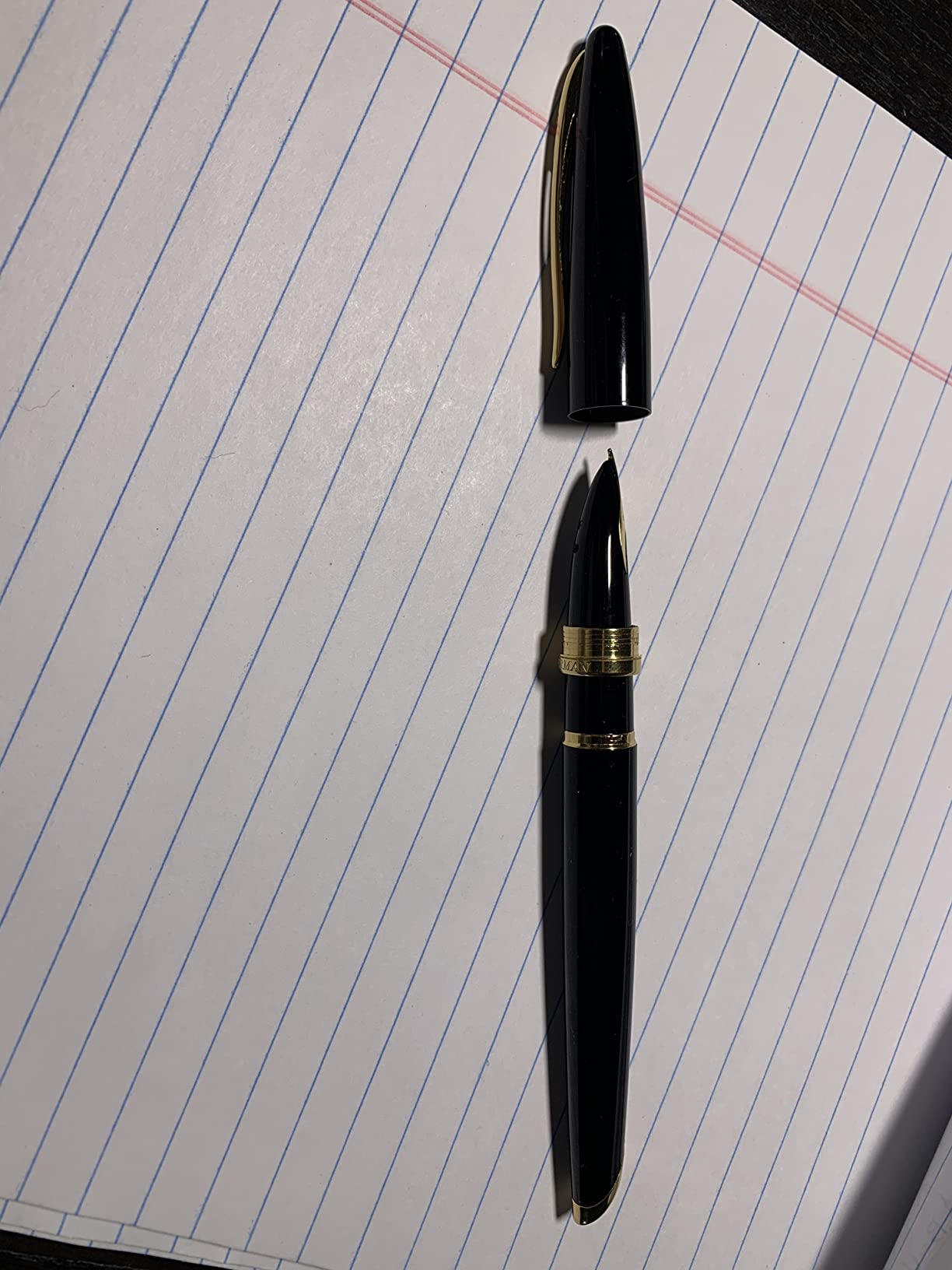 Waterman Carène Black Sea Fountain Pen - High-Gloss Black & 23k Gold Clip - Fine Nib customer photo 2