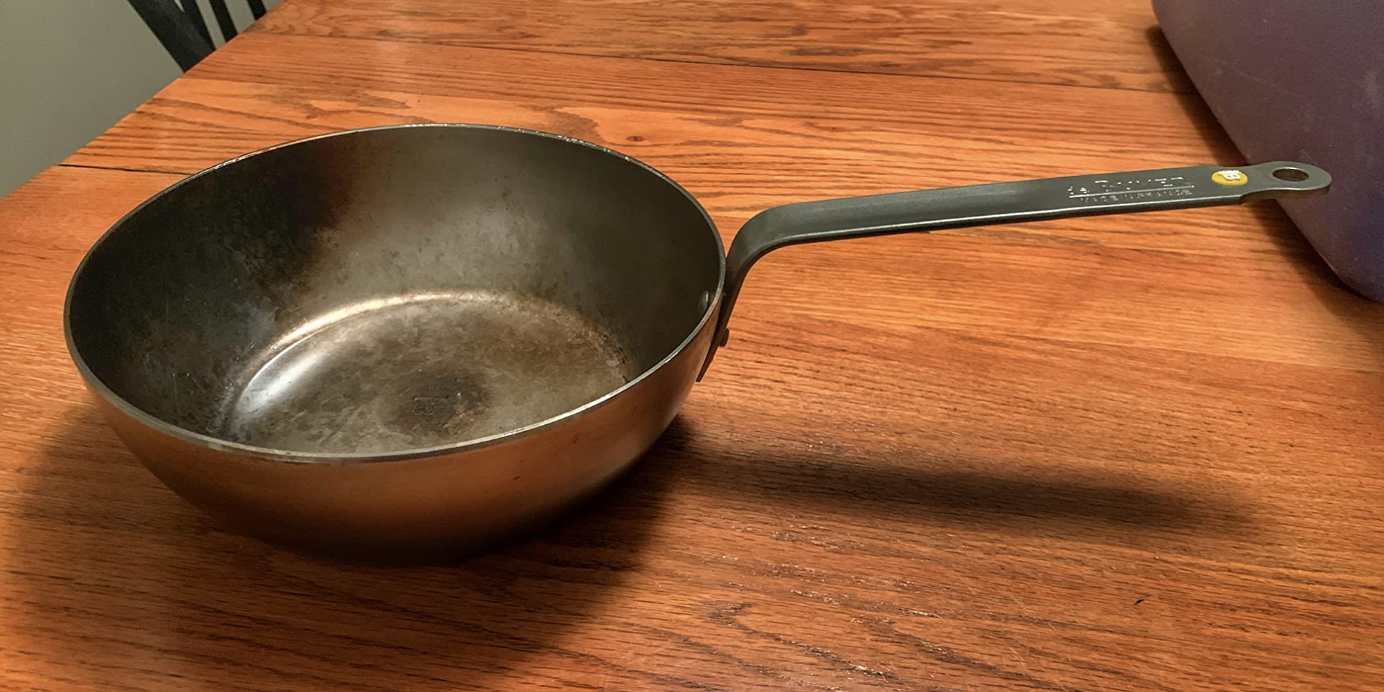 de Buyer MINERAL B Carbon Steel Country Fry Pan - 9.5