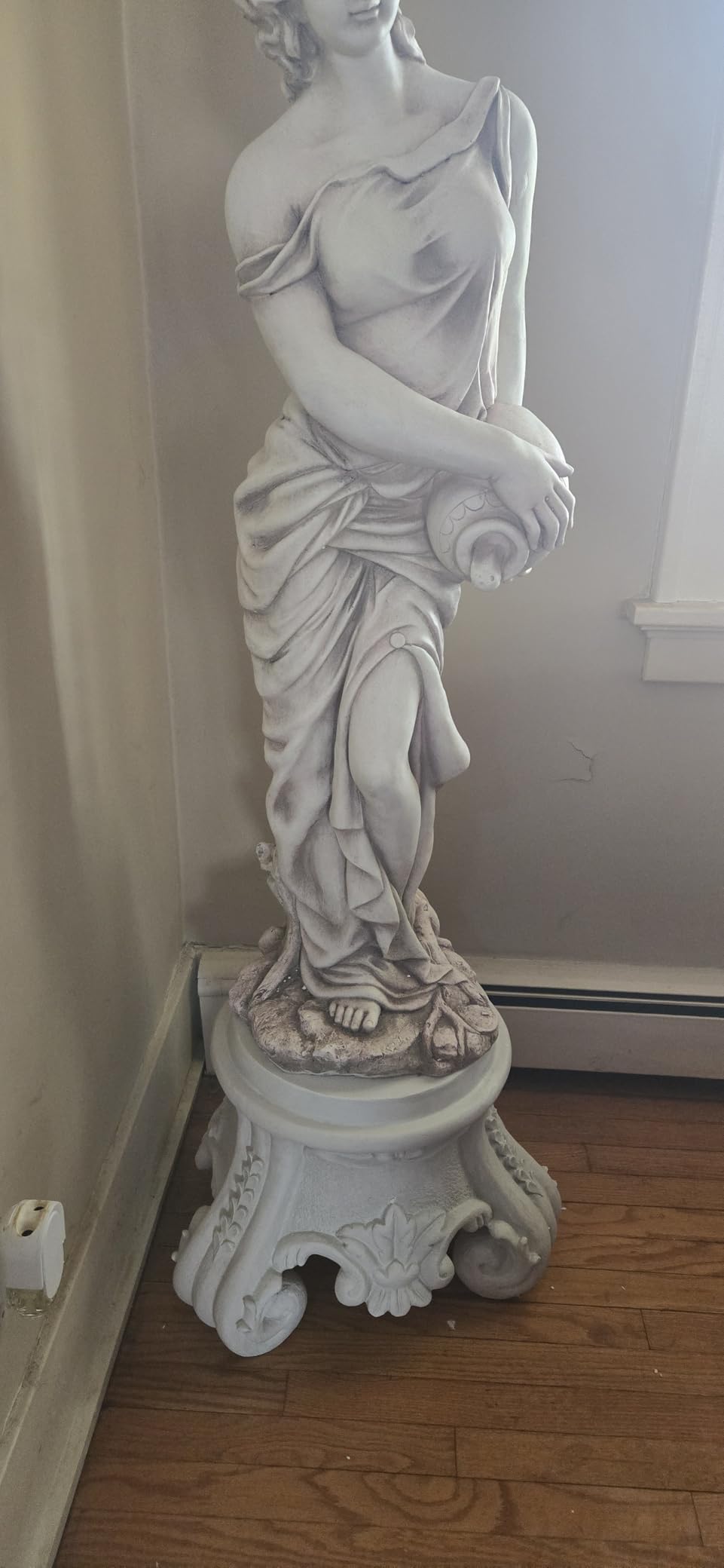 Design Toscano KY992 Chatsworth Manor Neoclassical Pedestal Column Plant Stand, Antique Stone customer photo 1
