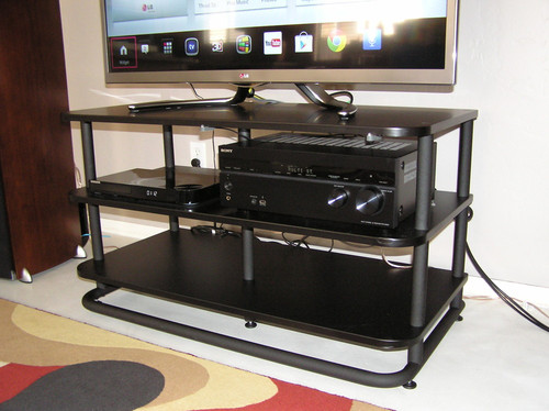 Sanus Heavy Duty Stand For AV Equipment - Versatile Design Looks Great Holding A TV In The Living Room Or Supporting Up To 400lbs of Heavy Audio Equipment customer photo 1