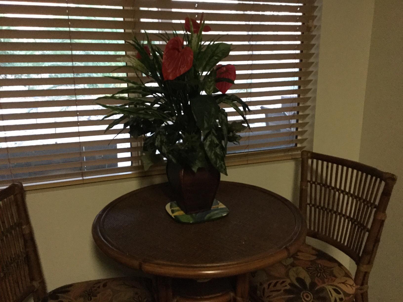 Nearly Natural Mixed Greens & Anthurium with Decorative Vase Silk Plant customer photo 2