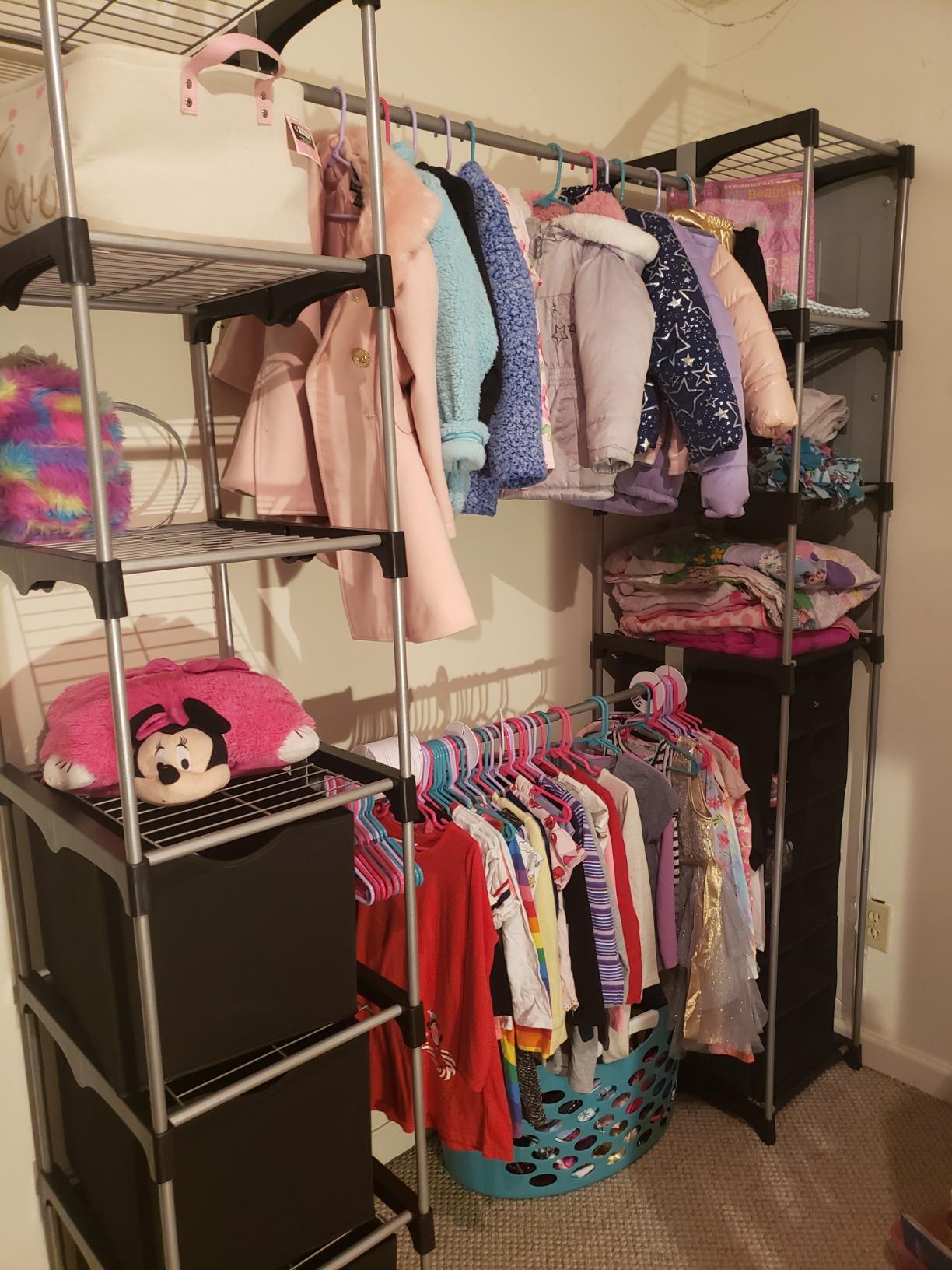 Whitmor Deluxe Double Rod Adjustable Closet Organization System customer photo 2