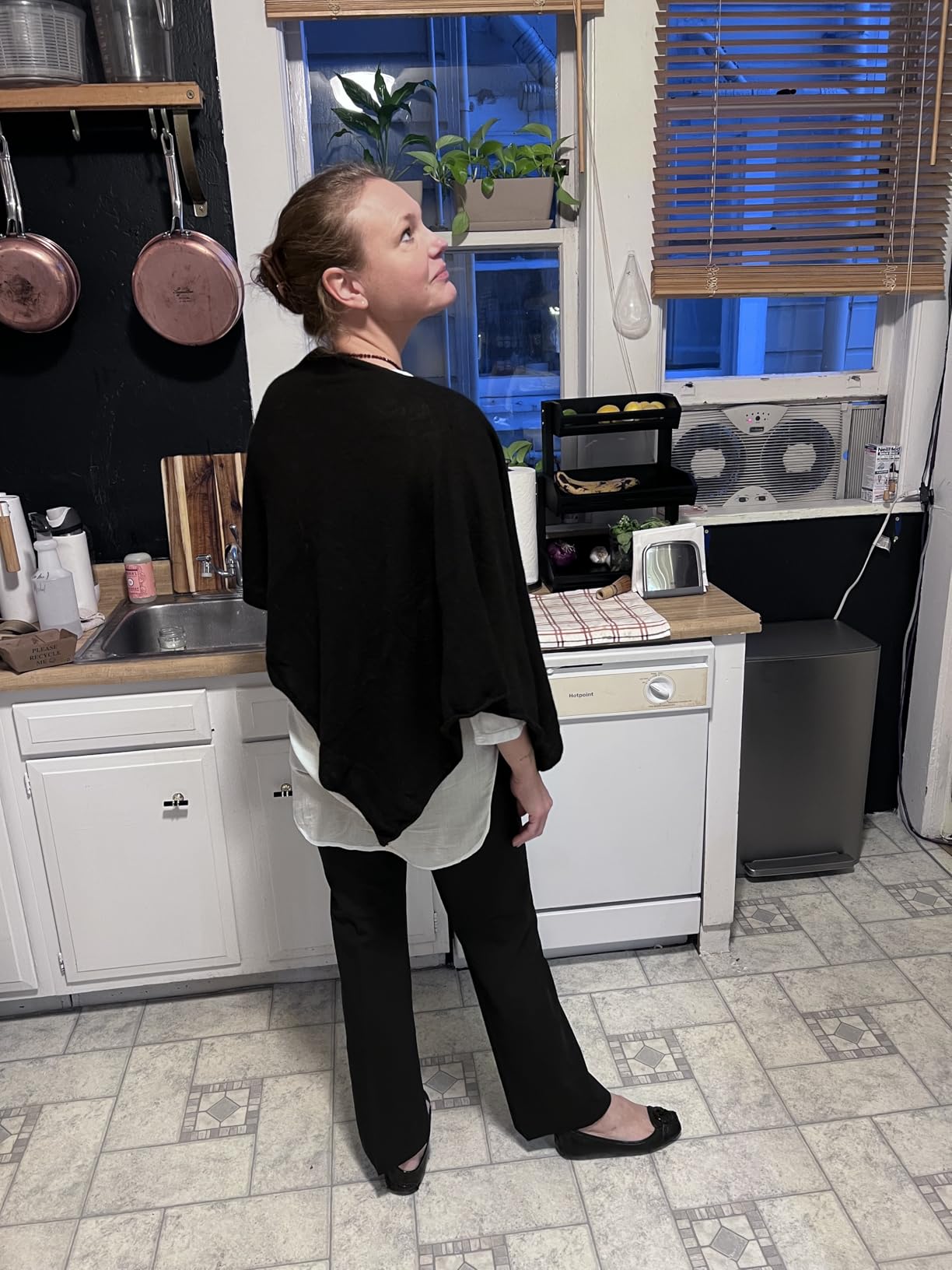 CLAUDIA NICHOLE by Alashan 100% Cashmere Luxe Dress Topper Poncho - Lightweight, Soft, Cozy & Versatile - Great Gift Item customer photo 2