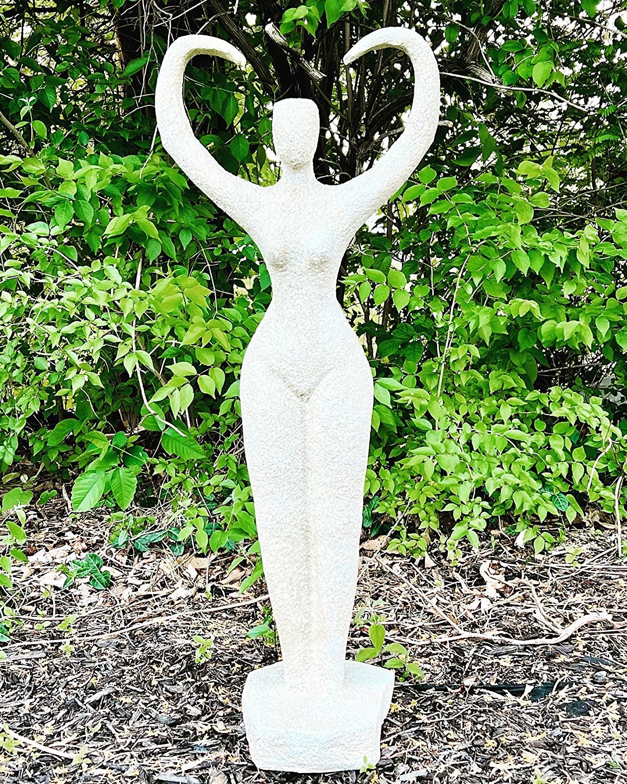 Design Toscano Neolithic Style Gaia Earth Mother Woman Indoor/Outdoor Garden Statue, 40 inches tall, Cast Stone Resin, Rough Stone Finish customer photo 2