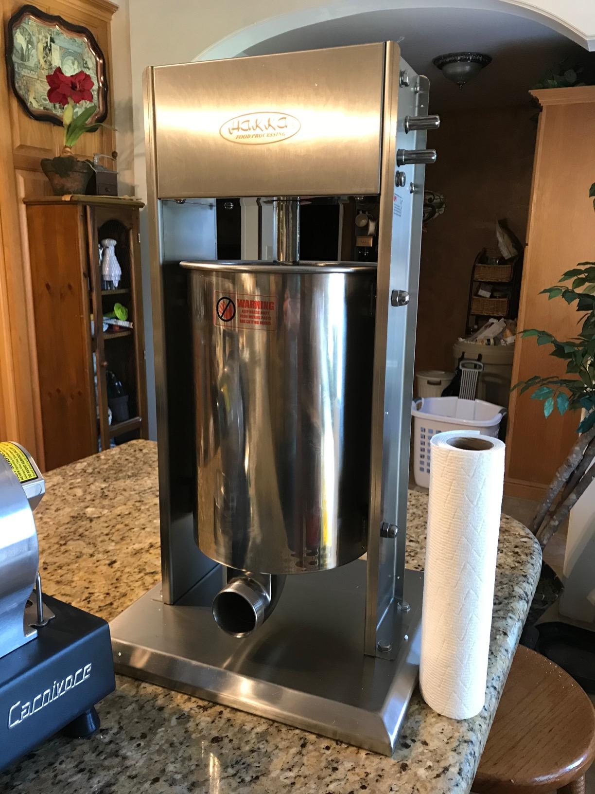 Hakka 15L/32LB Sausage Stuffer, Vertical Sausage Maker and Sausage Filler customer photo 2