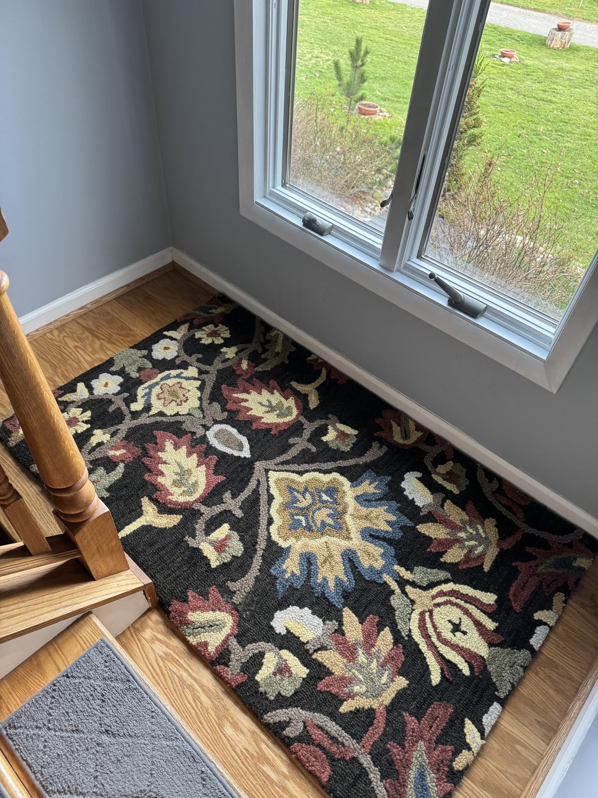 SAFAVIEH Area Rug 8x10 - Blossom Collection - Large - Green & Multi, Handmade Wool customer photo 1