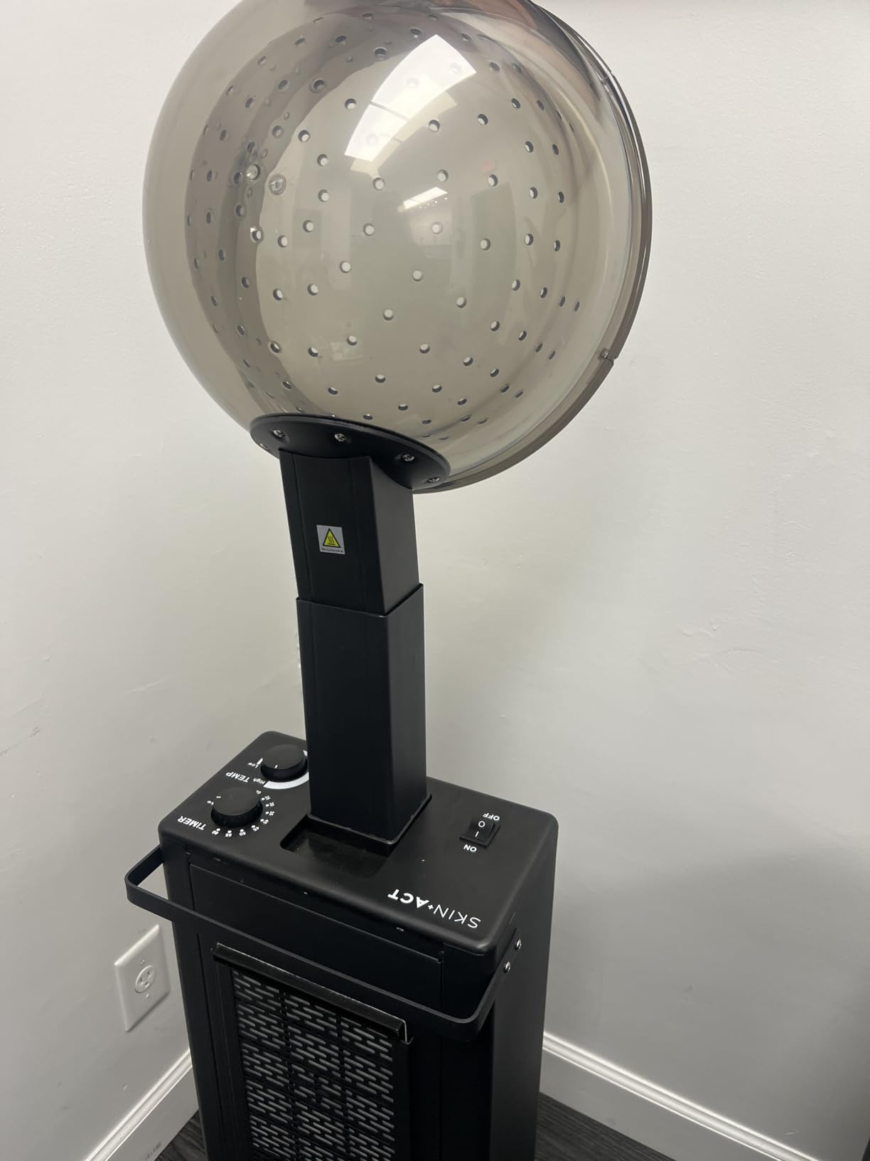 SKINACT Hooded Conditioning Hair Dryer 1150W with Stand, 60-Minute Timer, Temperature Adjustable, Angle & Height Adjustable Downdraft Hood customer photo 3