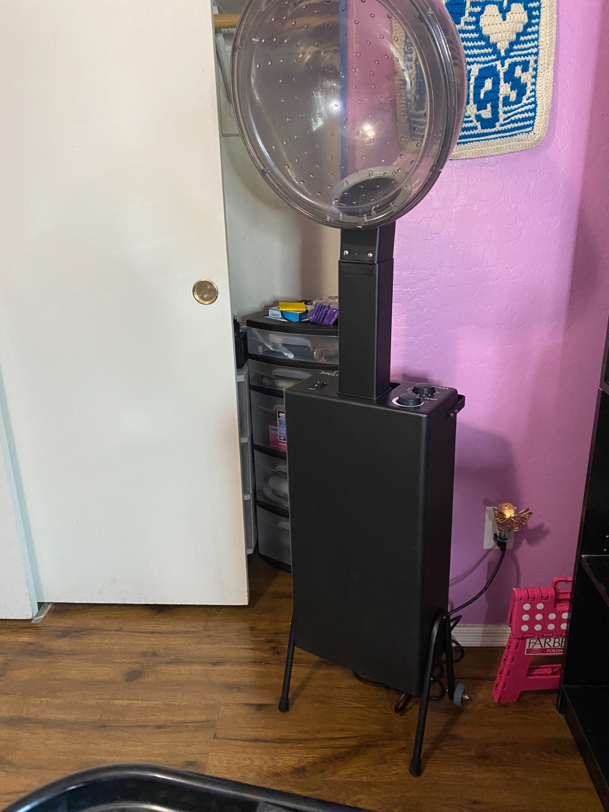 SKINACT Hooded Conditioning Hair Dryer 1150W with Stand, 60-Minute Timer, Temperature Adjustable, Angle & Height Adjustable Downdraft Hood customer photo 5