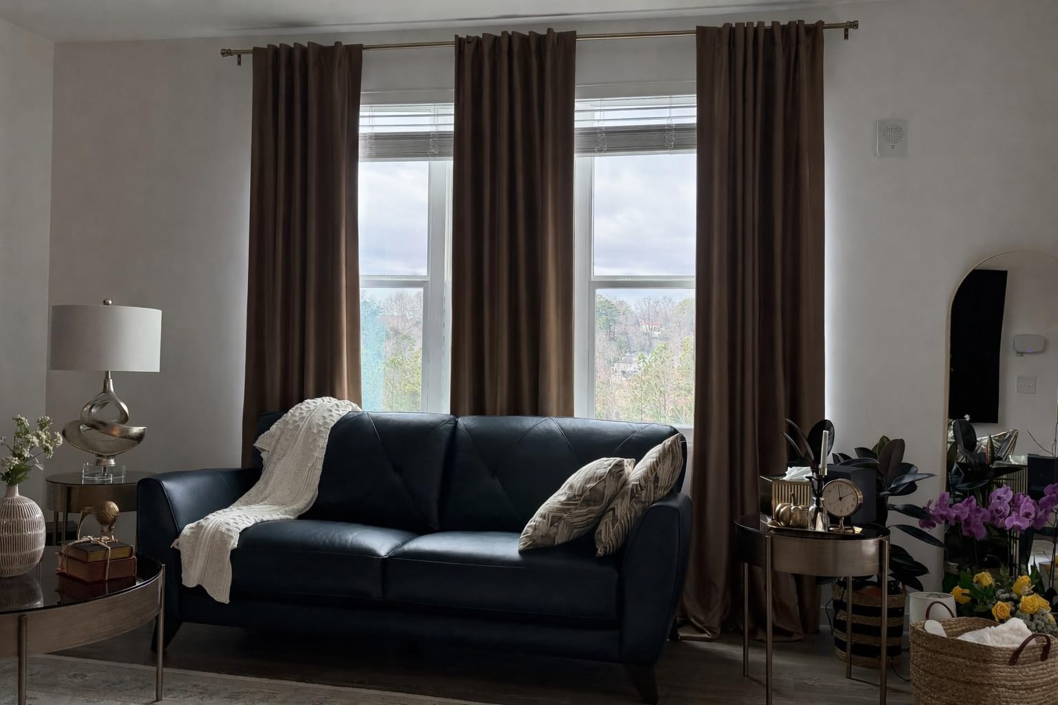HPD Half Price Drapes Faux Silk Blackout Curtains For Room Decor Vintage Textured (1 Panel), PDCH-KBS2BO-84, 50 in x 84 in, Off White customer photo 1