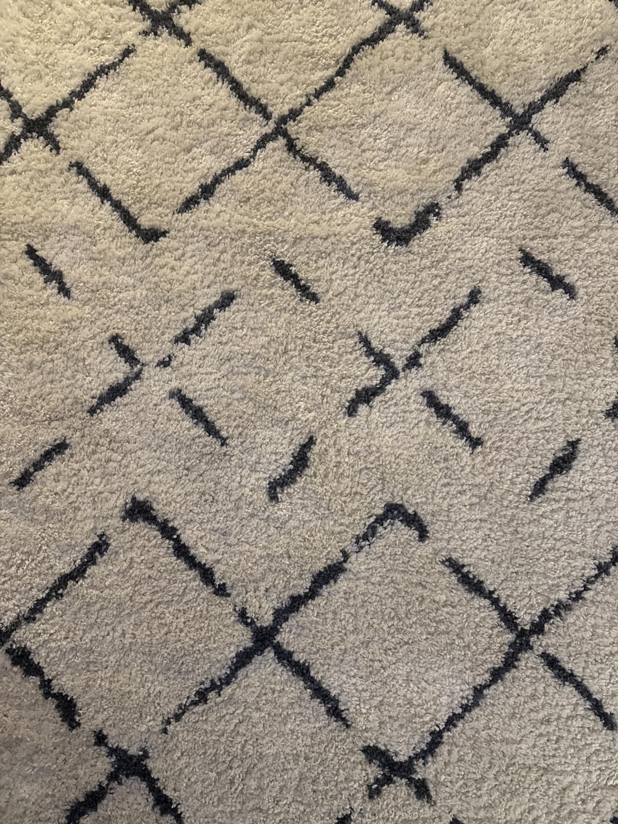SAFAVIEH Area Rug 8x10 - Arizona Shag Collection - Ivory & Beige, Moroccan Boho Design, Non-Shedding & Easy to Clean customer photo 2