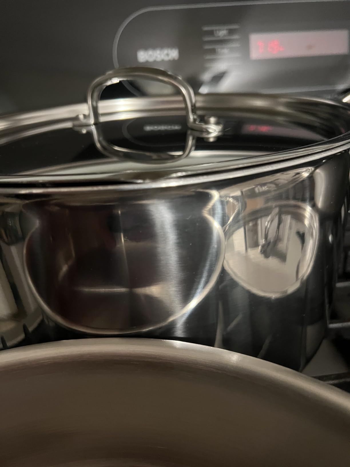10 Piece Cookware Set - Made in USA - Titanium Strengthened 316Ti Stainless Steel with 5-Ply Construction - Induction-Ready and Fully Clad customer photo 2
