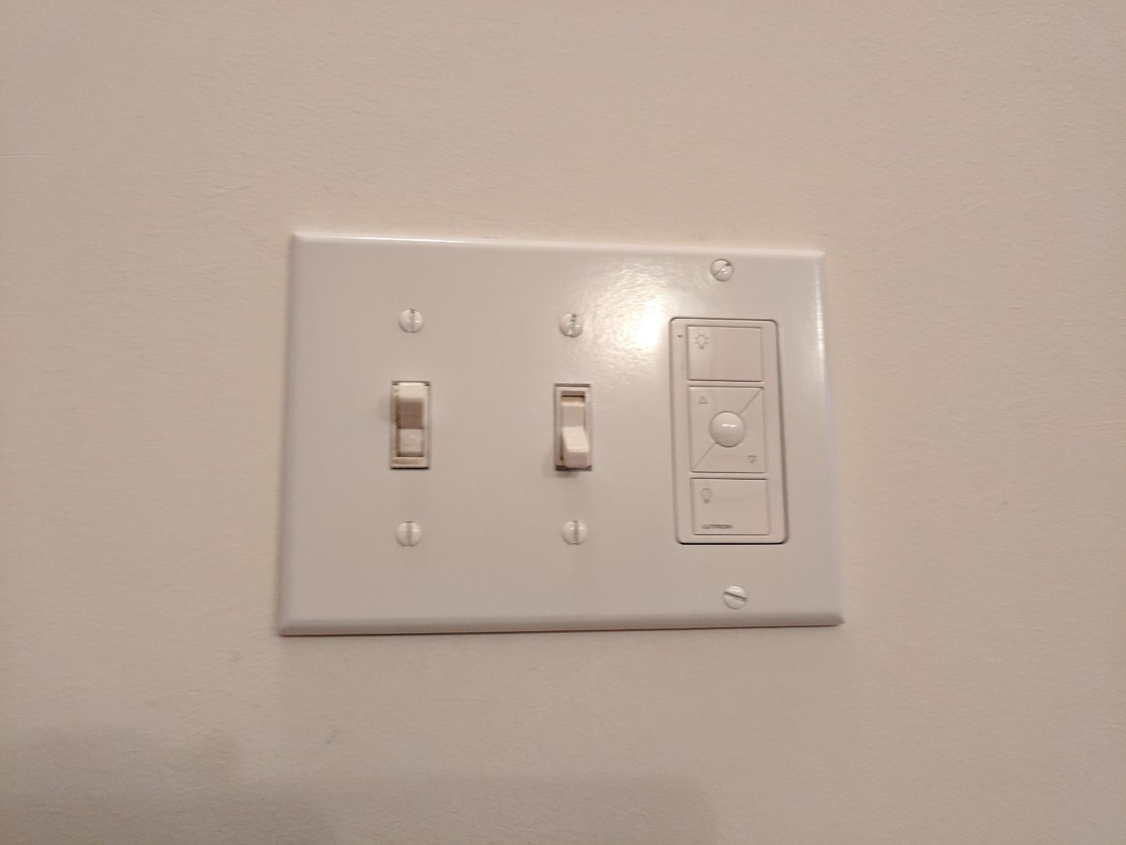 Caseta Original Smart Dimmer Switch Kit, 2 Dimmer Switches, 2 Wall Plates, 2 Pico Remotes, and Smart Hub, Works with Alexa, Apple Home, Google Home, 3 Way, 150W, No Neutral, P-BDG-PKG2W-A customer photo 1