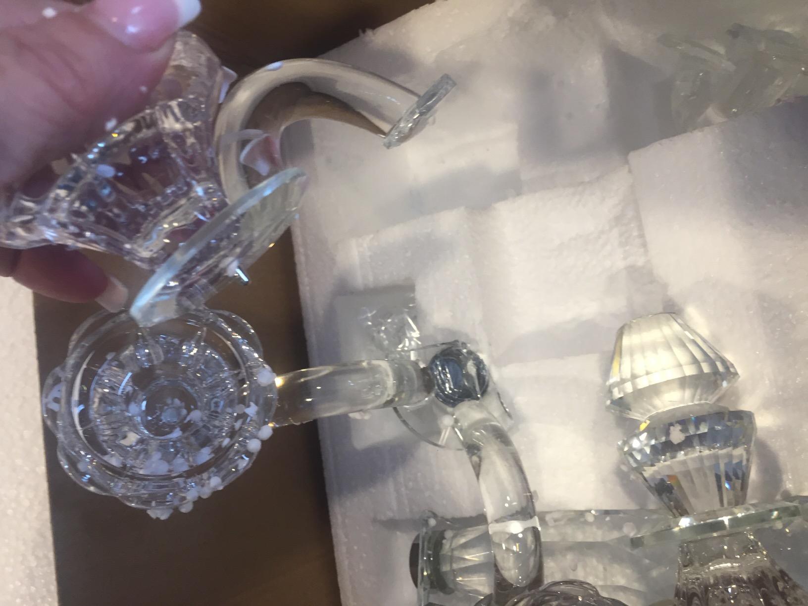 Amlong Crystal 5-Arm Crystal Candelabra customer photo 2