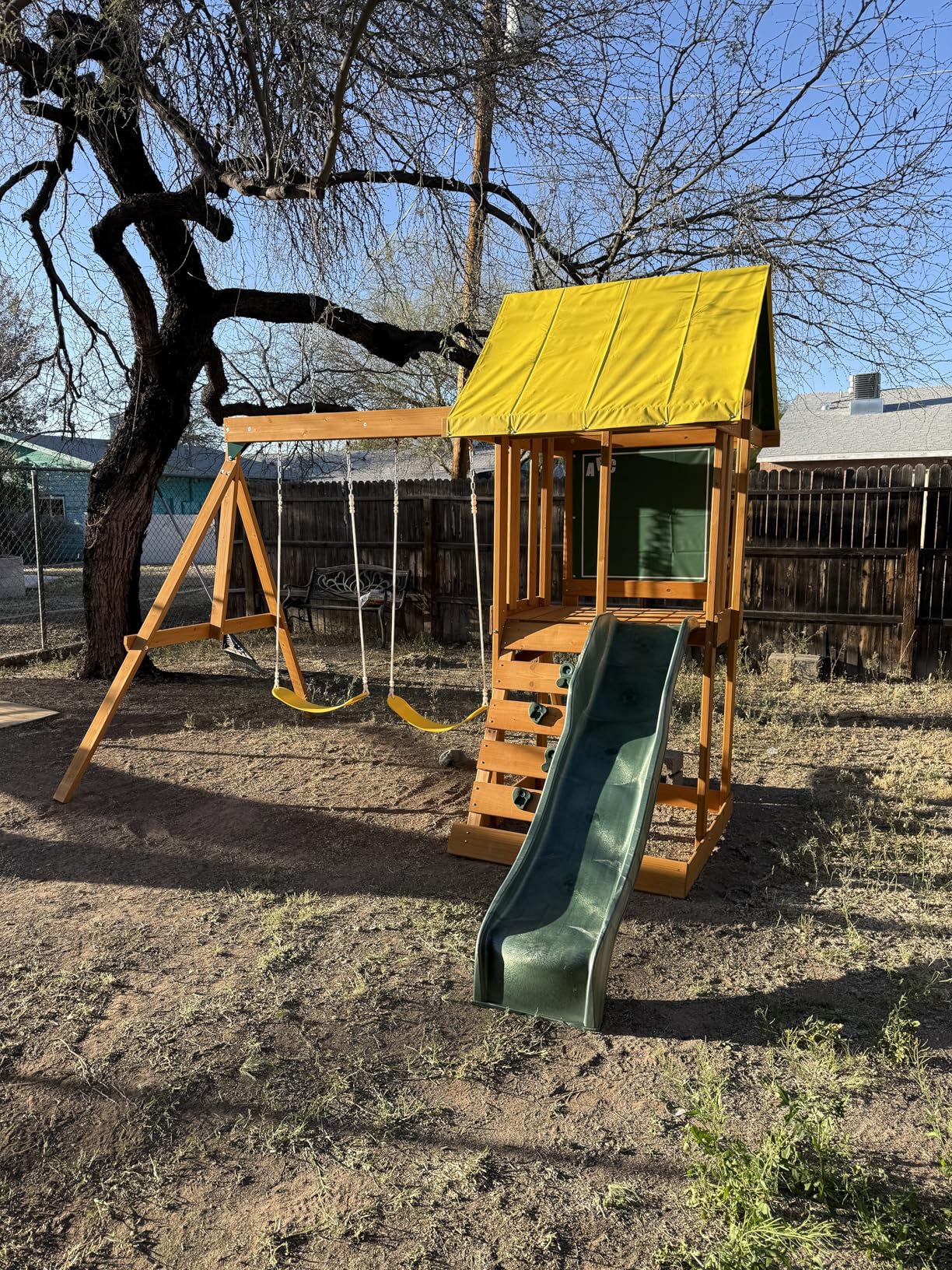 KidKraft Appleton Wooden Swing Set, (Amazon Exclusive) customer photo 1