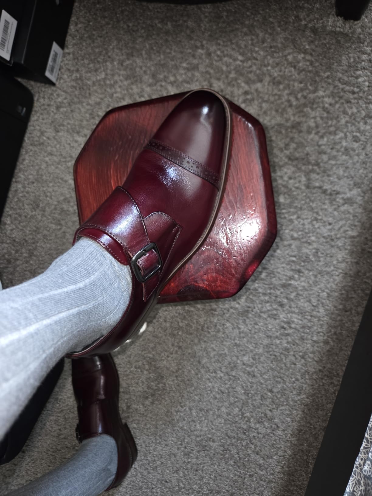 Stacy Adams Mens Desmond Cap-Toe Monk-Strap Slip-on Loafer customer photo 1