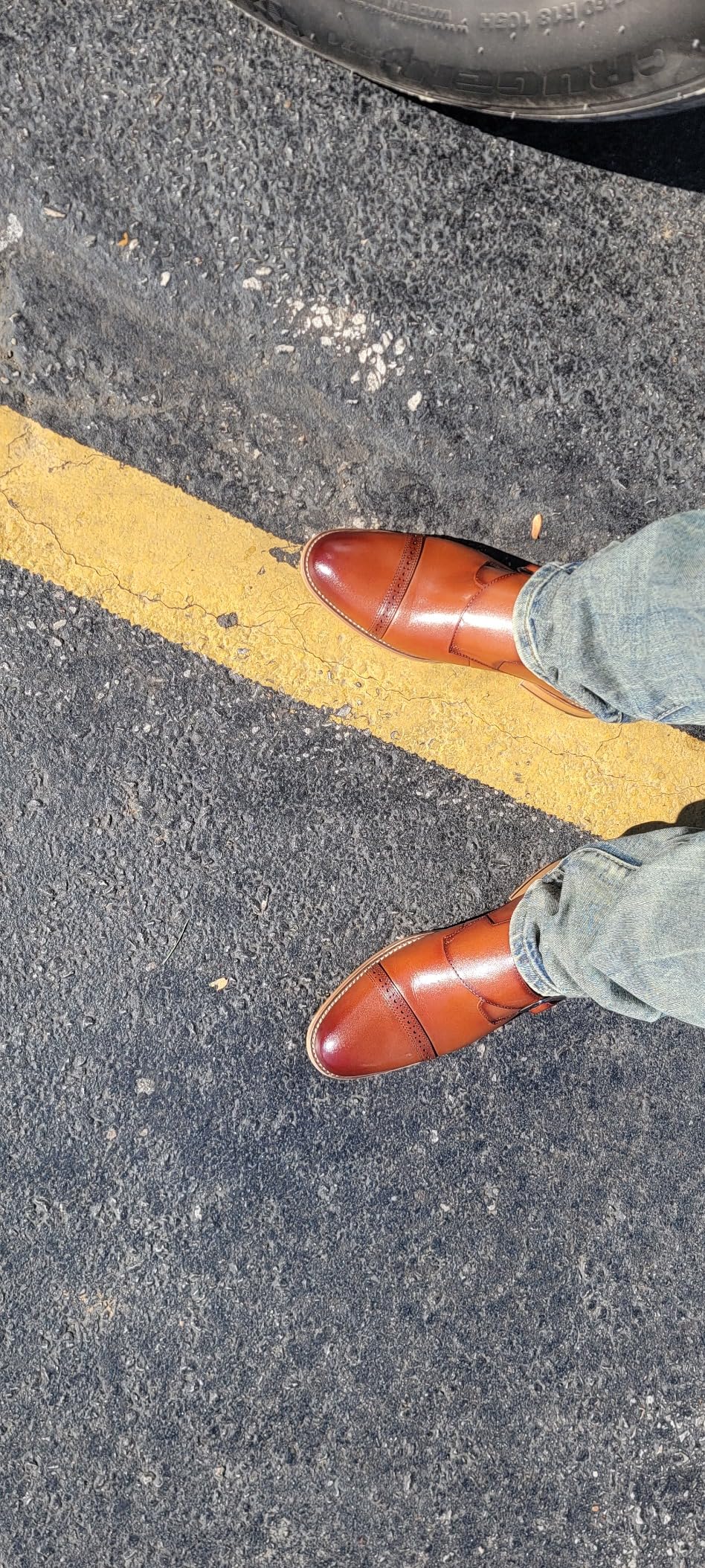 Stacy Adams Mens Desmond Cap-Toe Monk-Strap Slip-on Loafer customer photo 2