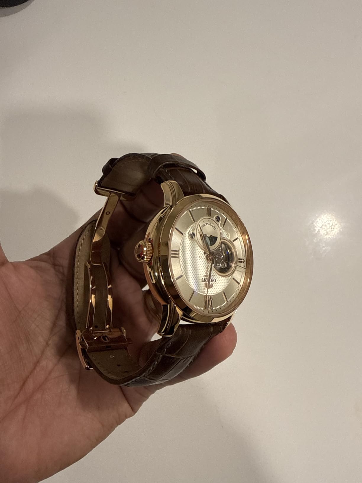 Orient Star Classic Semi Skeleton Sun & Moon Mechanical Watch RN-AS0002S customer photo 2