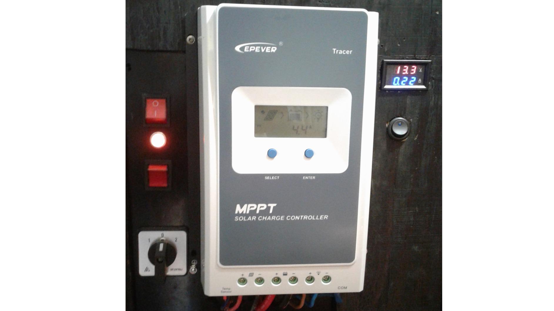 MPPT Solar Charge Controller 40A 12V 24V Auto Max PV 100V Solar Panel Regulator Common Negative Ground LCD Display Tracer4210AN G3 for Gel Flooded Sealed LiFePO4 Lithium Battery (40A MPPT) customer photo 2
