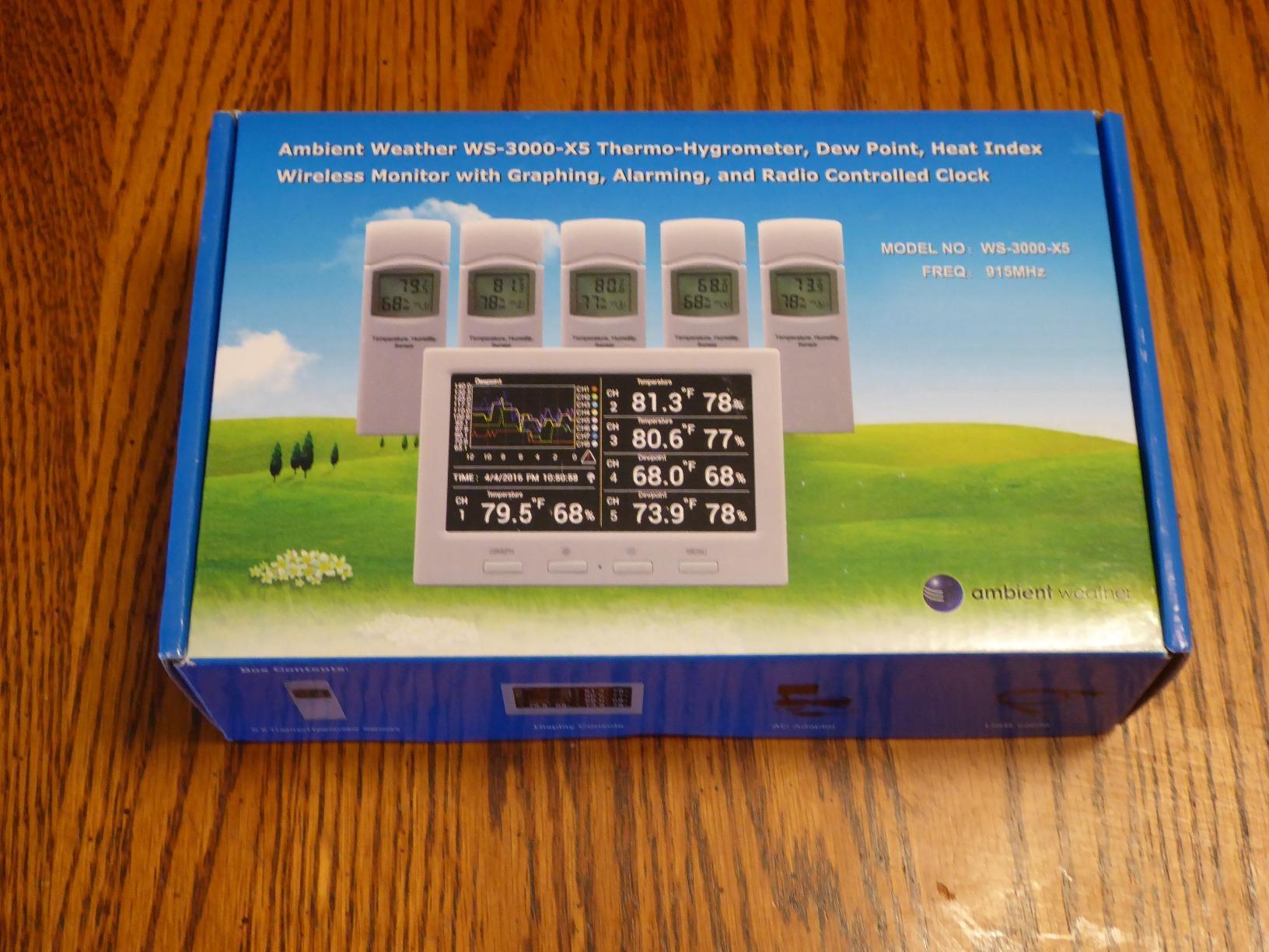 WS-3000-X8 Thermo-Hygrometer Wireless Monitor w/ 8 Remote Sensors customer photo 2