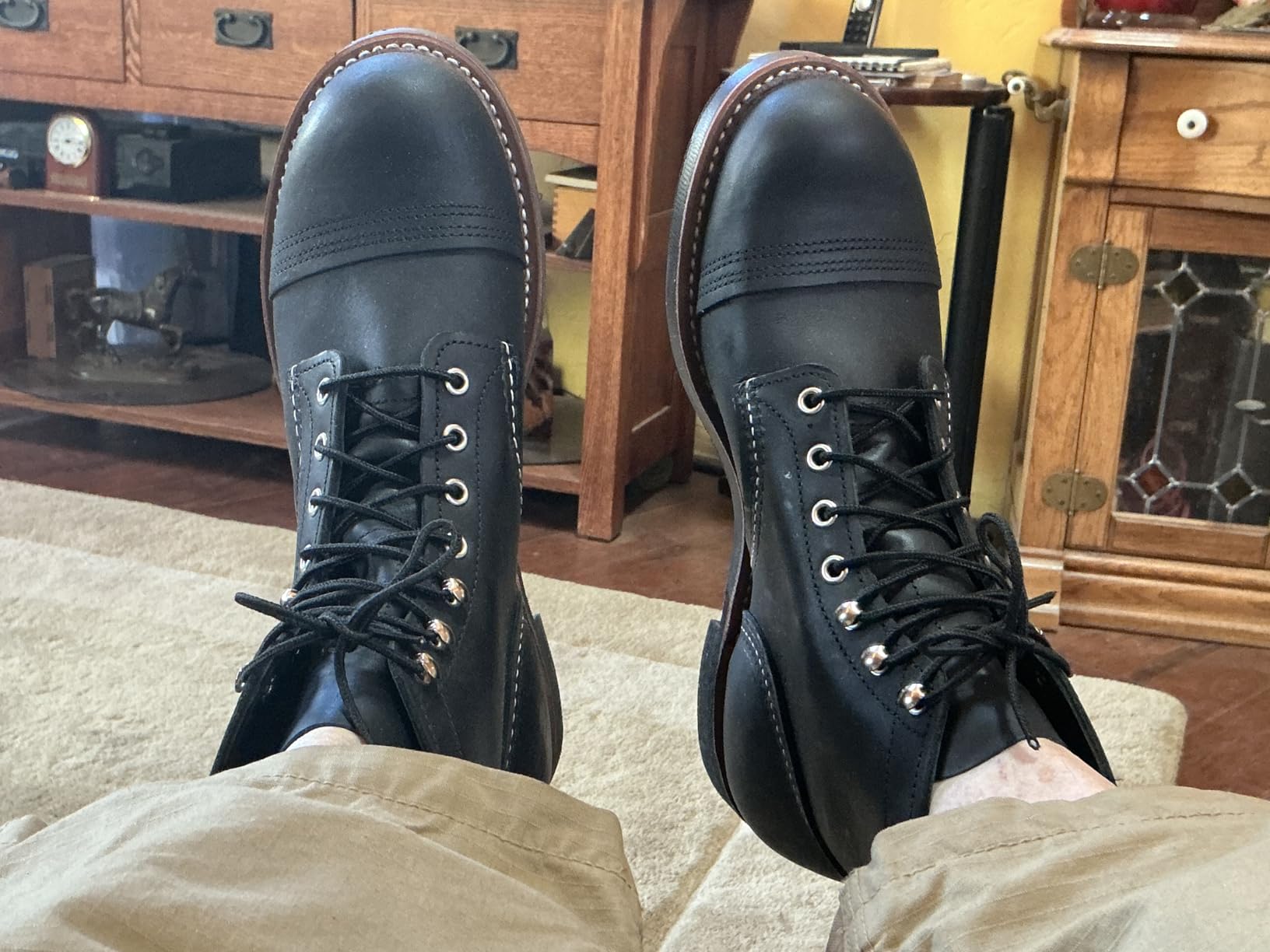 Red Wing Heritage Men's Iron Ranger Harness Leather Boots, Black Harness customer photo 1